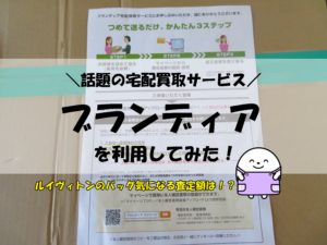 【ブランディア宅配買取】ルイヴィトンのバッグを査定に出してみた！気になる買取価格は？